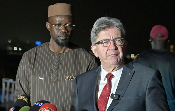Ousmane Sonko et Melenchon au Sénégal copy right (LeQuotidien)