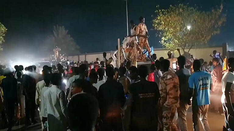 Tchad célébration de la victoire de Mahamat Déby copy right (Lintegral)