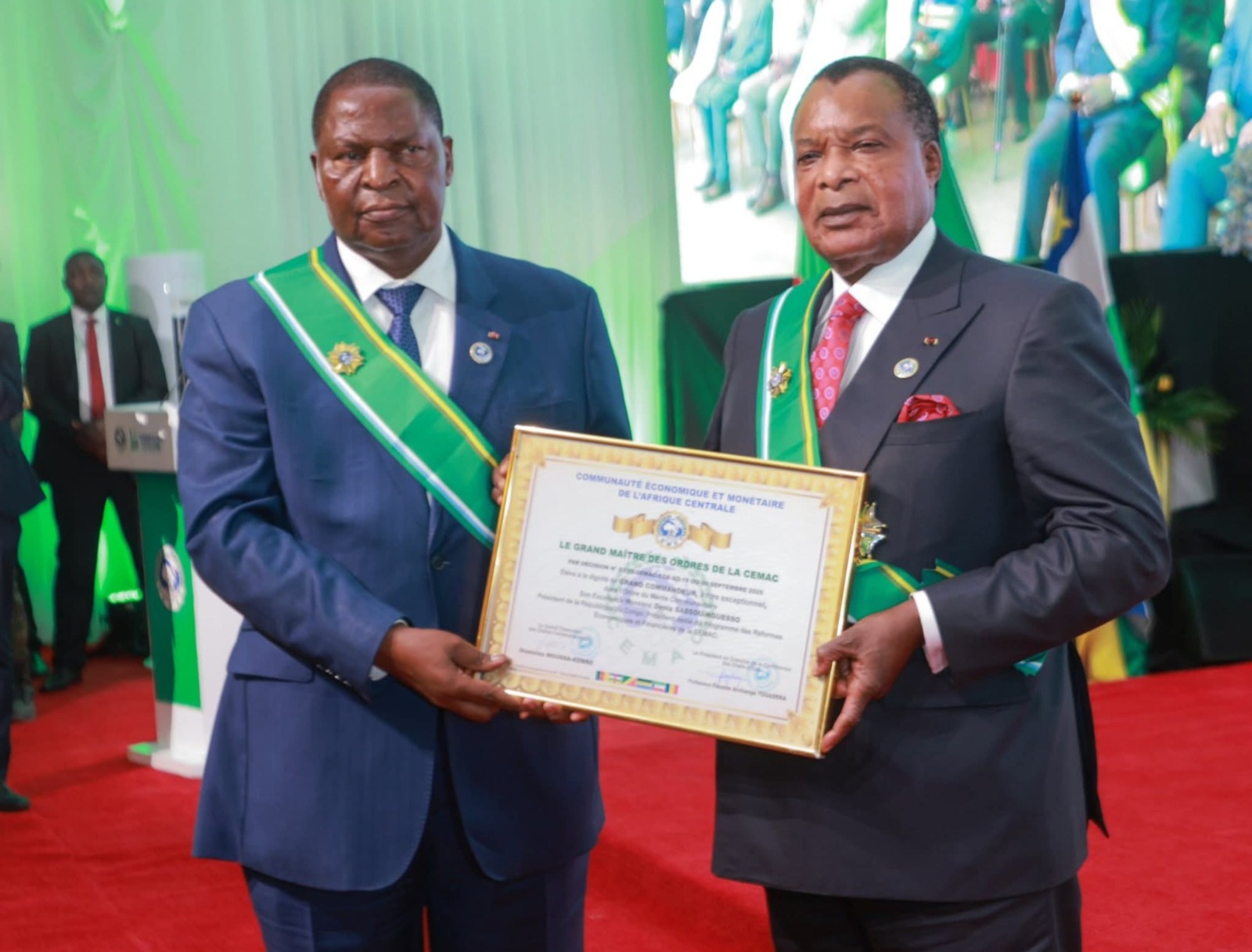 Cemac : Denis Sassou-Nguesso succède à Faustin-Archange Touadéra