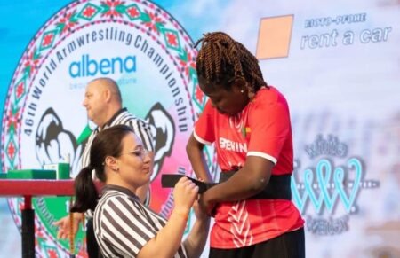 Bras de fer : la Béninoise Mauricette Houédanou sacrée championne du monde
