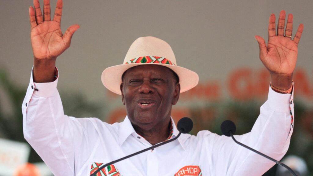 Politique : Alassane Ouattara réélu pour un quatrième mandat en Côte d’Ivoire