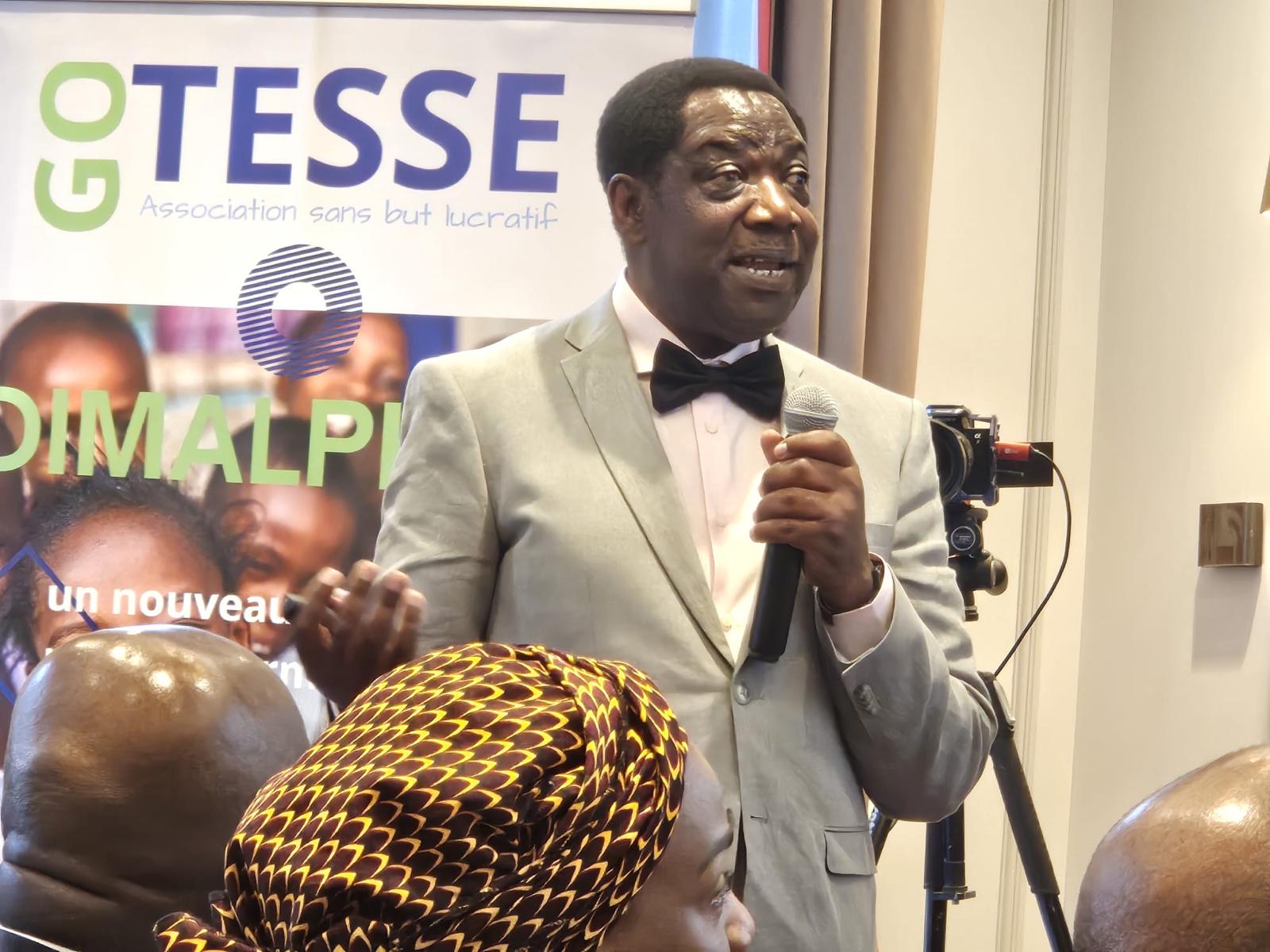 Le Pr Jacob Souopgui s'exprimant lors d'un événement Gotesse-Dimalphar