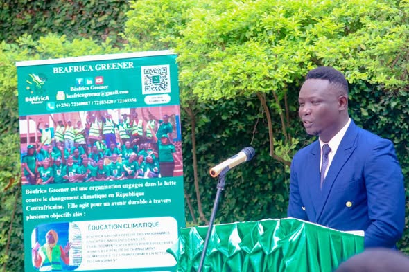 Centrafrique : Davy Bahoro Yandoko, une voix montante de l’éveil environnemental en Afrique