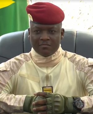 Portrait du capitaine Ibrahim Traoré, président de la Transition du Burkina Faso