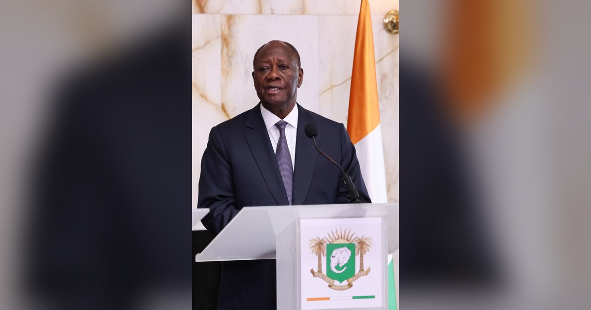 Alassane Ouattara, president de la Cote d'Ivoire, dont le gouvernement prepare un diaspora bond pour financer le PND
