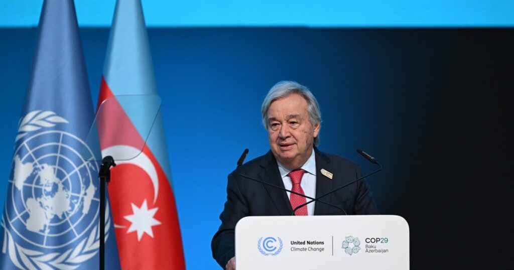 António Guterres, secrétaire général des Nations unies