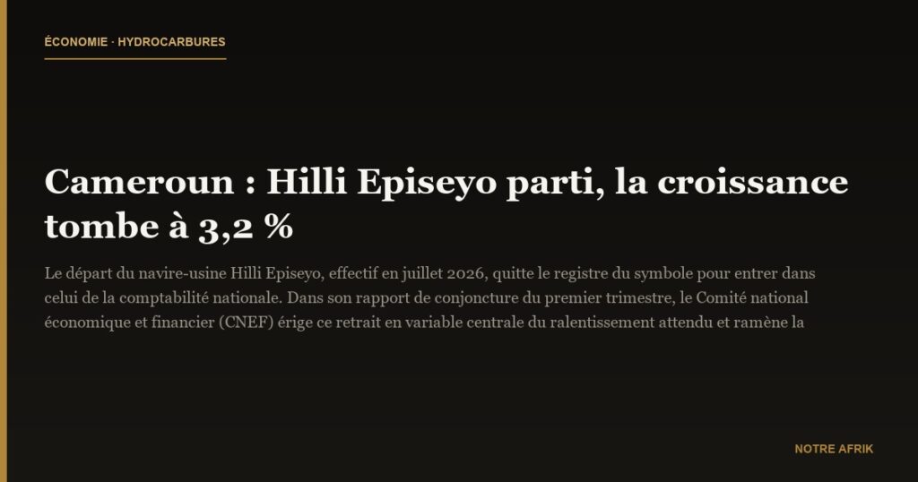 Cameroun : Hilli Episeyo parti, la croissance tombe à 3,2 %