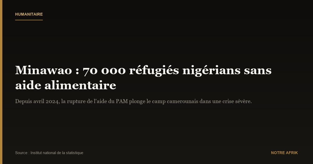 Cameroun : le calvaire des réfugiés nigérians de Minawao après la rupture de l’aide alimentaire