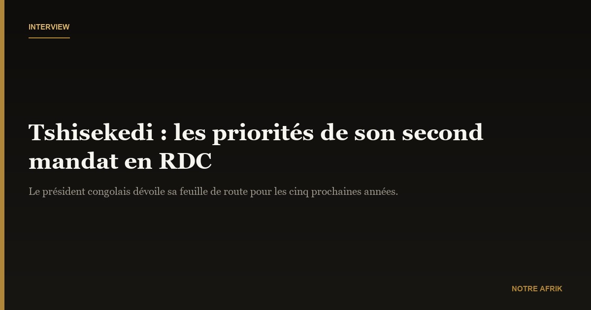Félix Tshisekedi : « La souveraineté de la RDC est non négociable »