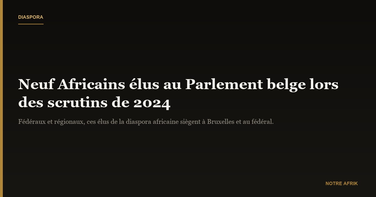 Elections en Belgique : quelques visages des élus de la diaspora