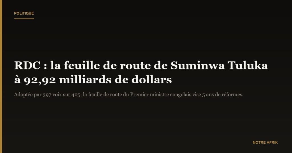 République démocratique du Congo : Suminwa Tuluka en mission…