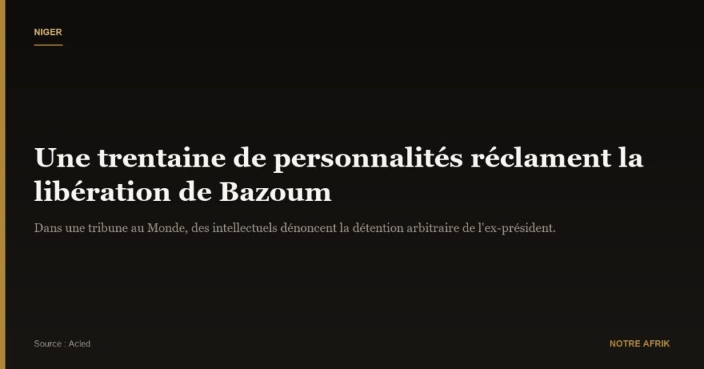 Niger : une trentaine de personnalités réclament la libération de Mohamed Bazoum