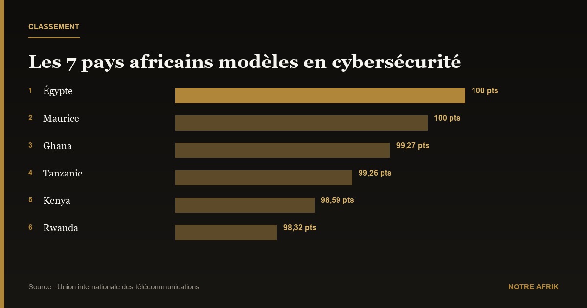Cybersécurité : 7 pays africains parmi les modèles à suivre