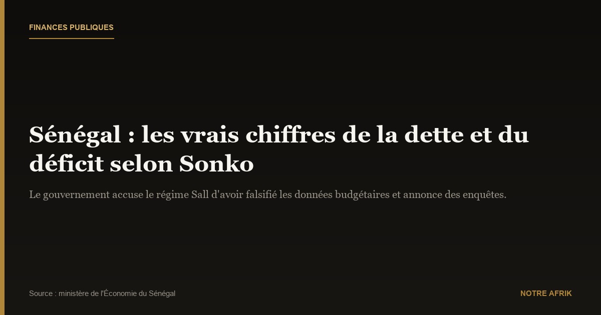 Sénégal : Ousmane Sonko promet des enquêtes sur la « corruption » du régime précédent