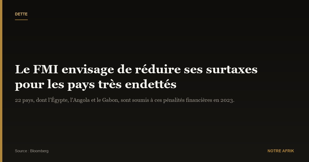 Emprunt : le FMI veut réduire les surtaxes pour les pays qui ont plus de 187,5 %