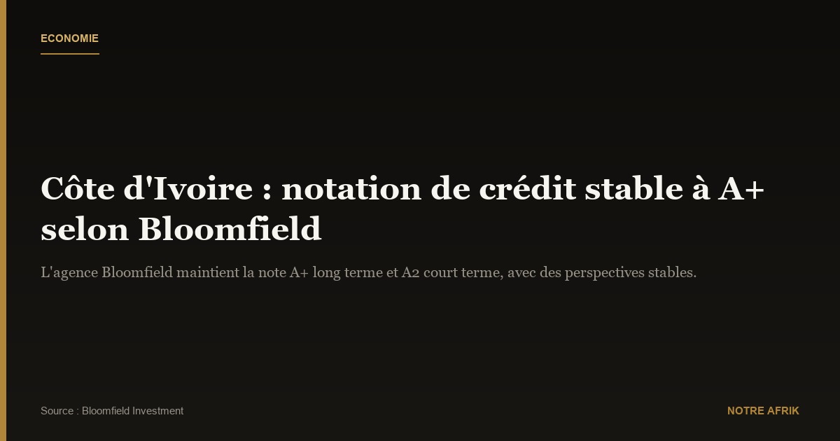 Côte d'Ivoire : une économie résiliente face aux risques macroéconomiques