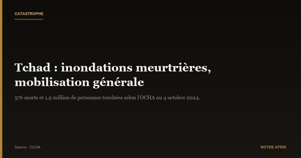 Tchad : mobilisation générale face aux inondations