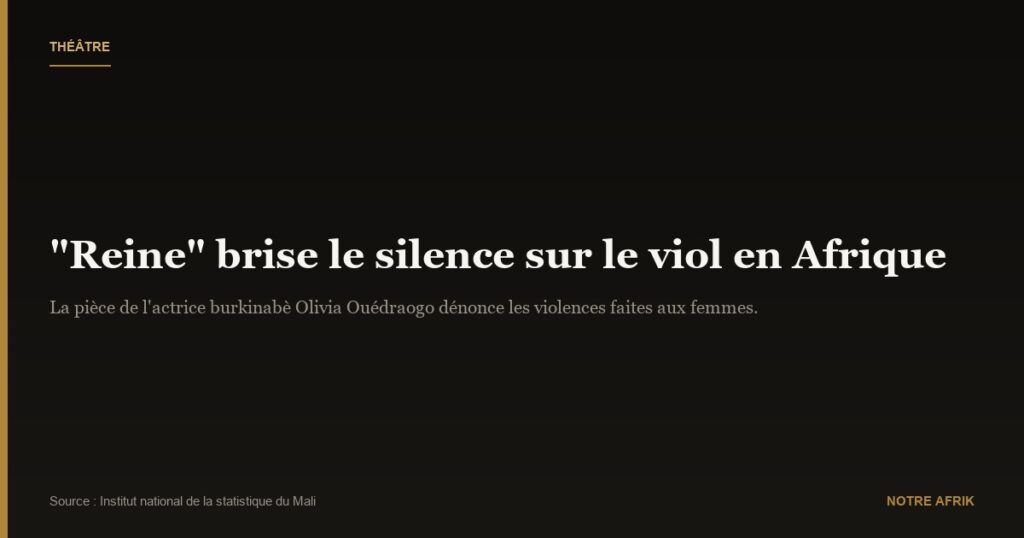 Cinéma : la pièce de théâtre "Reine" rompt le silence autour du viol