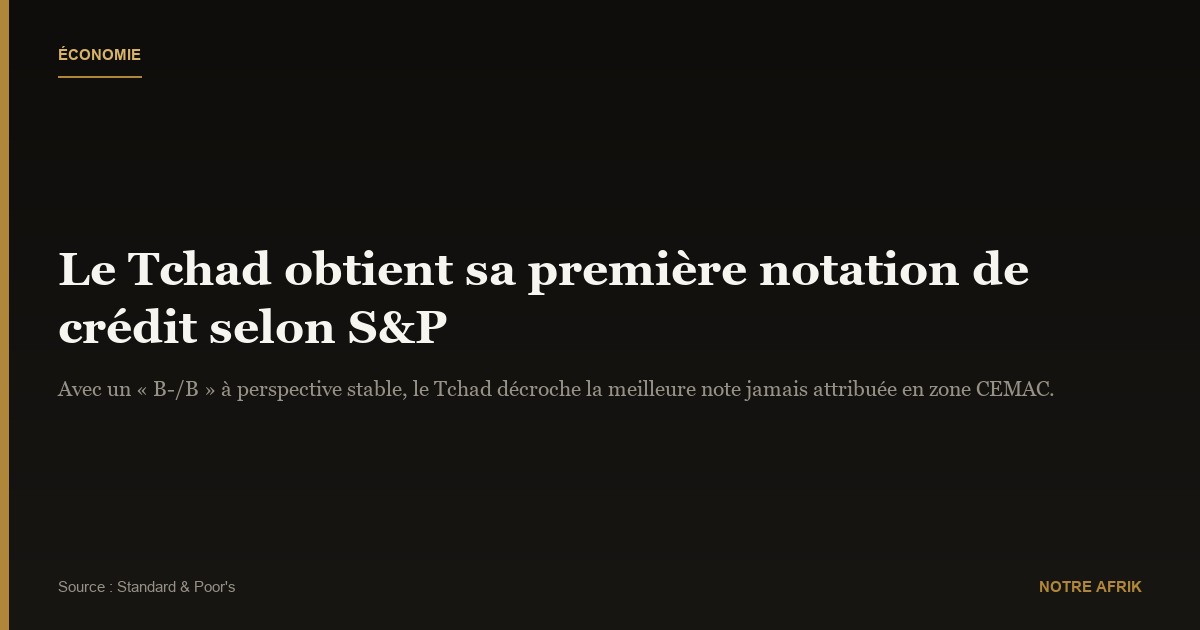 Tchad : une étape majeure vers la stabilité et la diversification économique