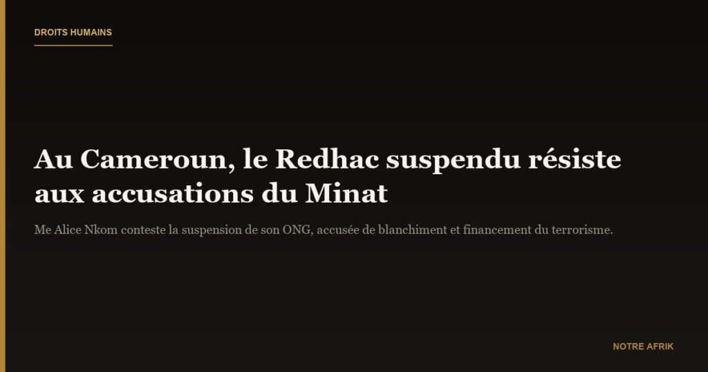 Rhedac : Alice Nkom décidée à ne pas se laisser faire