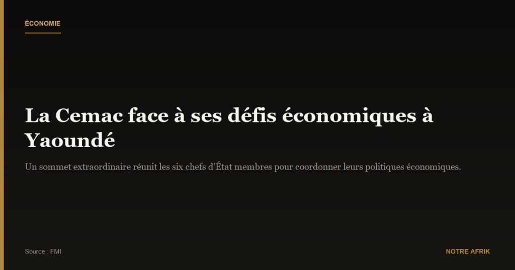 Cemac : une session extraordinaire pour mieux coordonner les politiques économiques