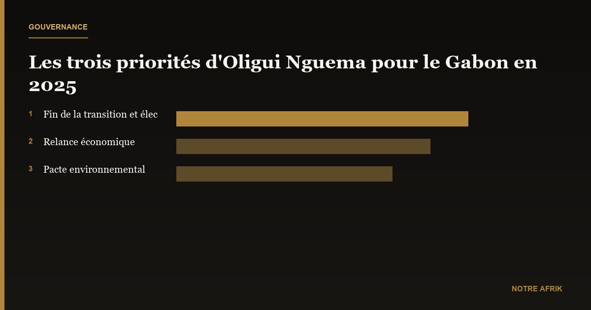 Gabon : Oligui Nguema fixe les priorités du gouvernement pour 2025