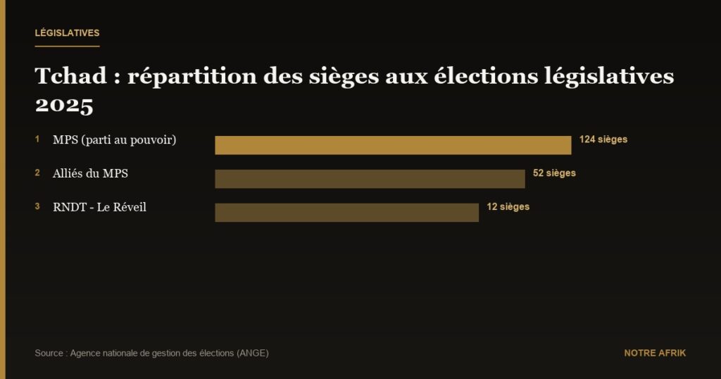 Tchad: le MPS obtient la majorité des sièges lors des législatives