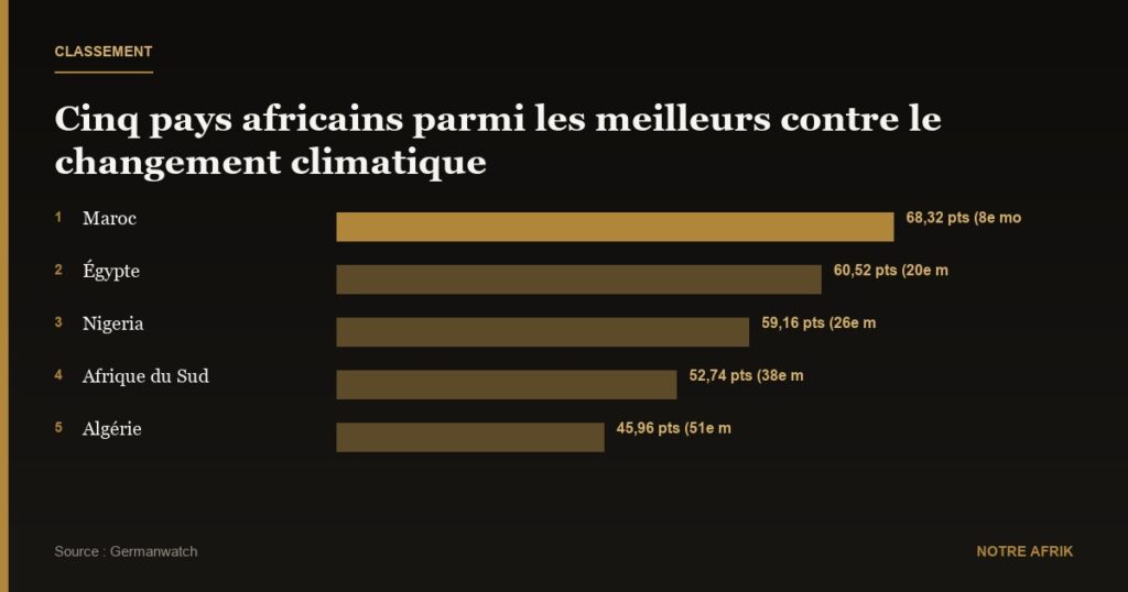 Classement : cinq pays africains parmi les meilleurs dans la lutte contre le changement climatique