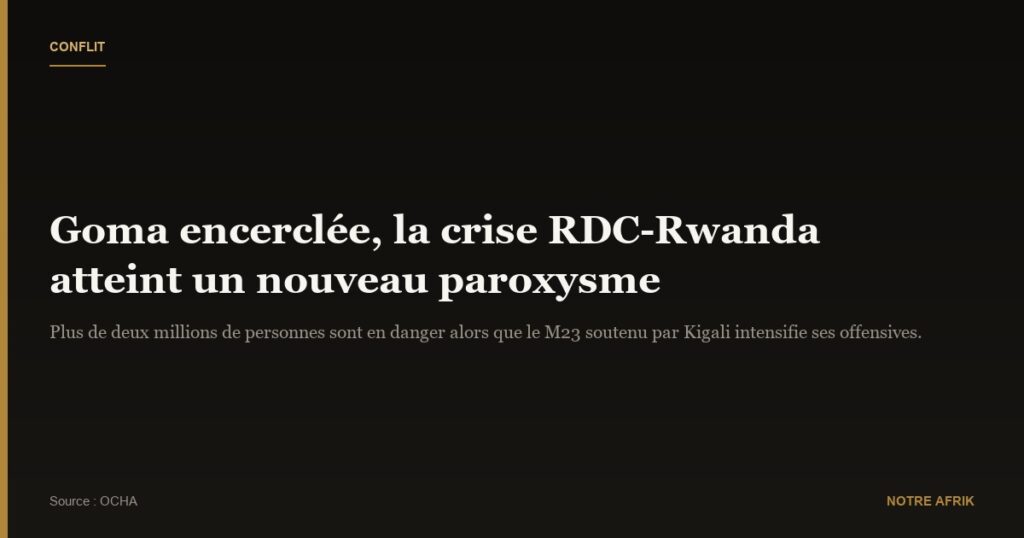 RD Congo-Rwanda : tensions exacerbées autour de Goma