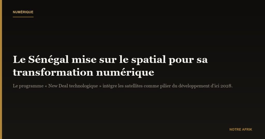Numérique : Diomaye Faye mise sur le secteur spatial pour transformer l'économie