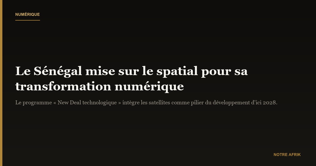 Numérique : Diomaye Faye mise sur le secteur spatial pour transformer l'économie