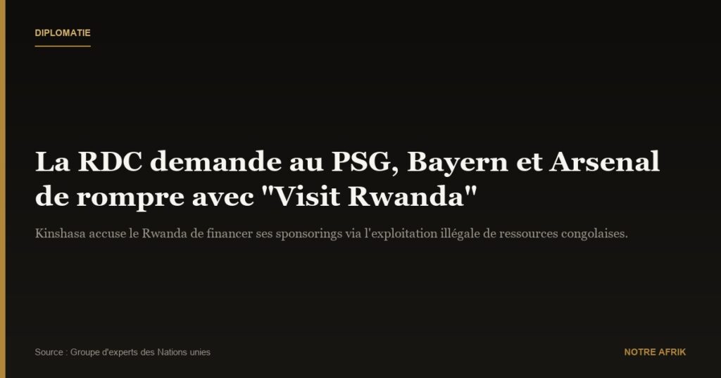 Football : la RDC met la pression sur les clubs européens qui collaborent avec le Rwanda