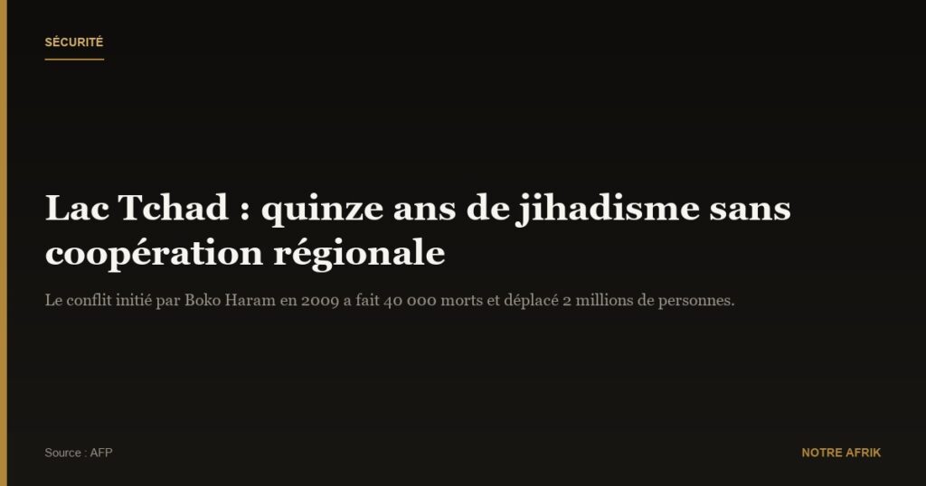 Tchad : le manque de coopération entrave la lutte anti-jihadiste dans la région du Lac