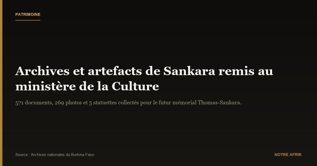 Burkina Faso : collecte d'archives et d'artefacts en mémoire de Thomas Sankara