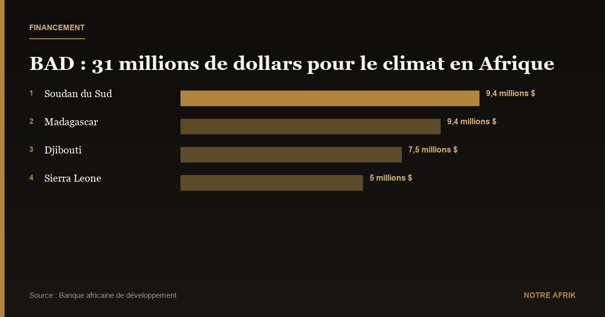 Afrique : la BAD investit 31 millions de dollars pour renforcer la résilience climatique