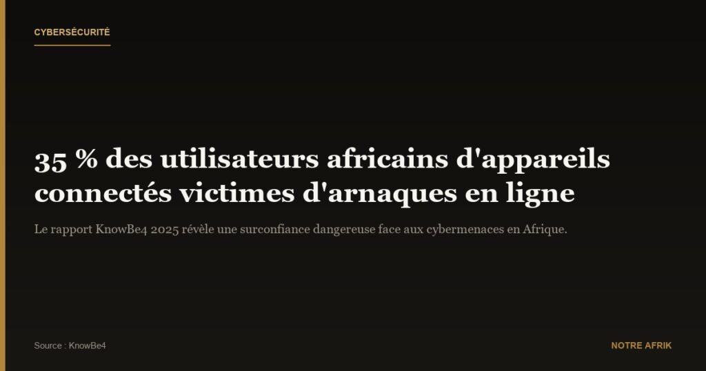 Numérique : 35 % des utilisateurs africains d'appareils intelligents subissent des arnaques en ligne