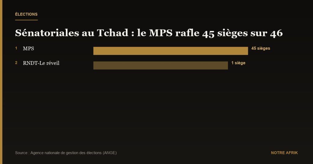 Tchad : le parti au pouvoir décroche la majorité des sièges lors des élections sénatoriales