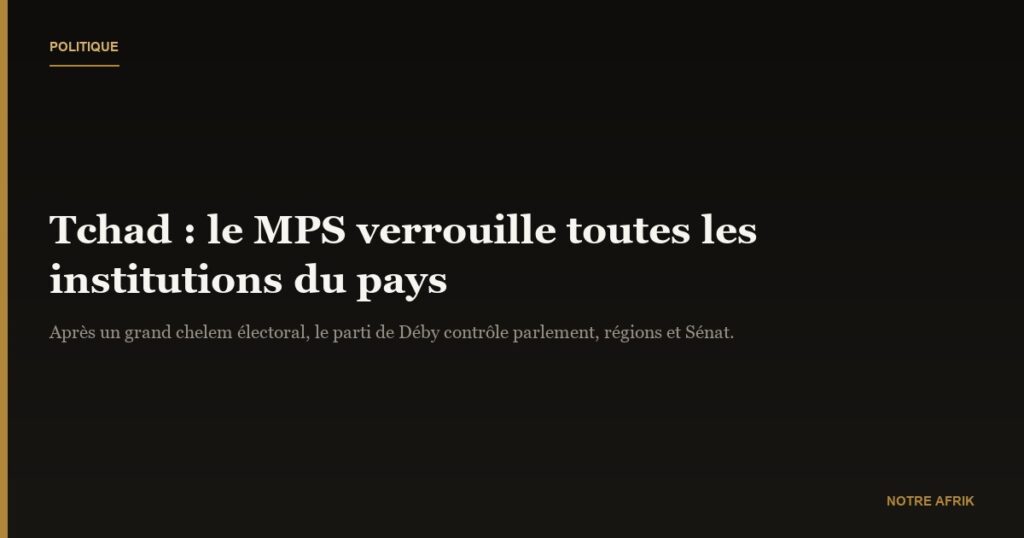 Tchad : fin de la période de transition