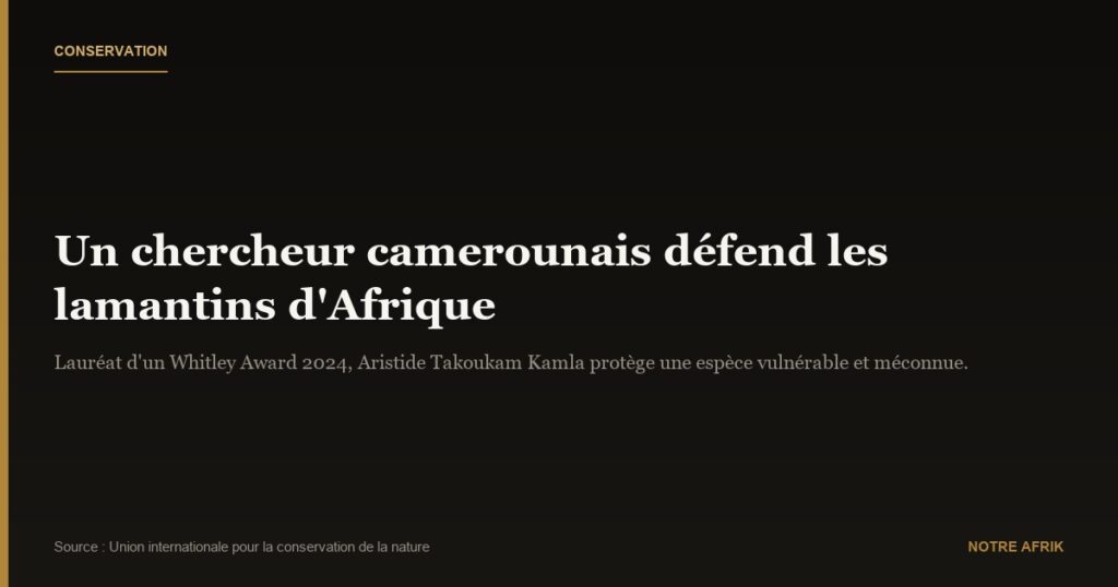Environnement : le combat d'un chercheur camerounais pour les lamantins d'Afrique