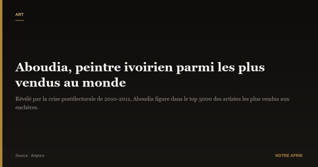 Aboudia : le peintre que les 3000 morts de la crise postélectorale vont révéler au monde