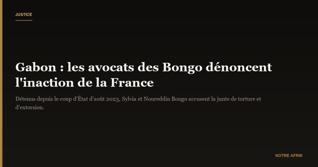 Gabon : les avocats des Bongo dénoncent l’inaction de la France