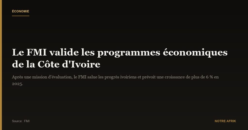 Côte d'Ivoire : accord du FMI pour un soutien économique renforcé