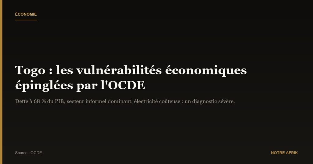 Togo : l’OCDE épingle la gestion économique du régime Gnassingbé