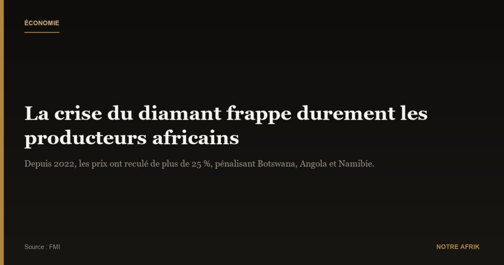 Économie : la crise du diamant frappe durement plusieurs pays africains