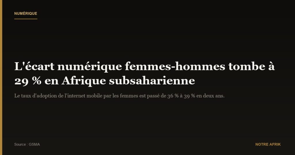 Afrique subsaharienne : l’écart numérique femmes-hommes réduit à 29 % en 2024