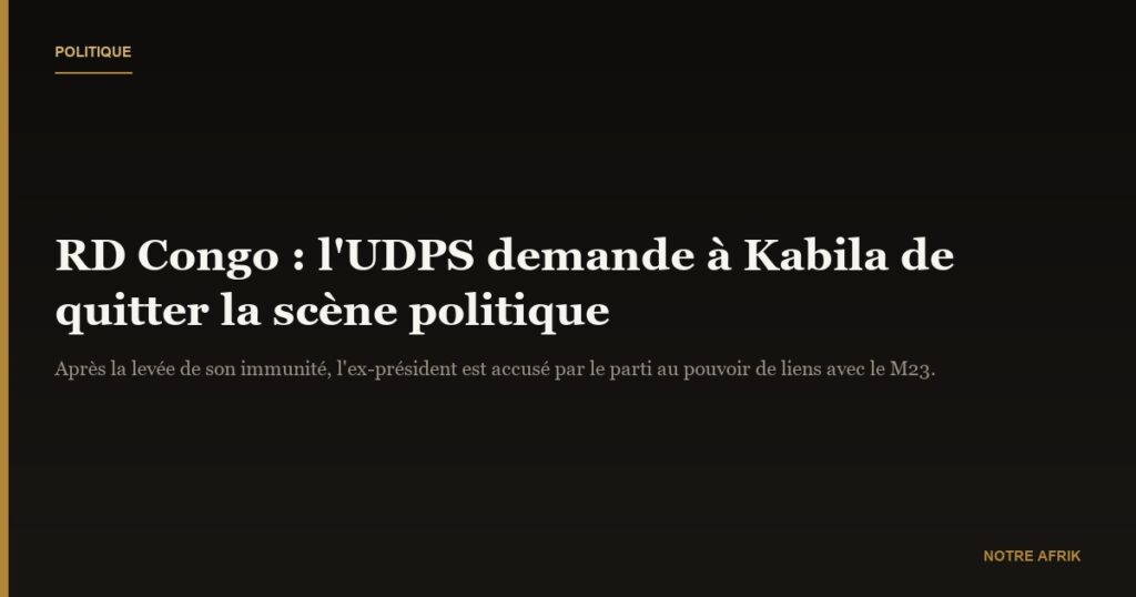 RD Congo : le parti au pouvoir demande à Kabila de se retirer de la scène politique