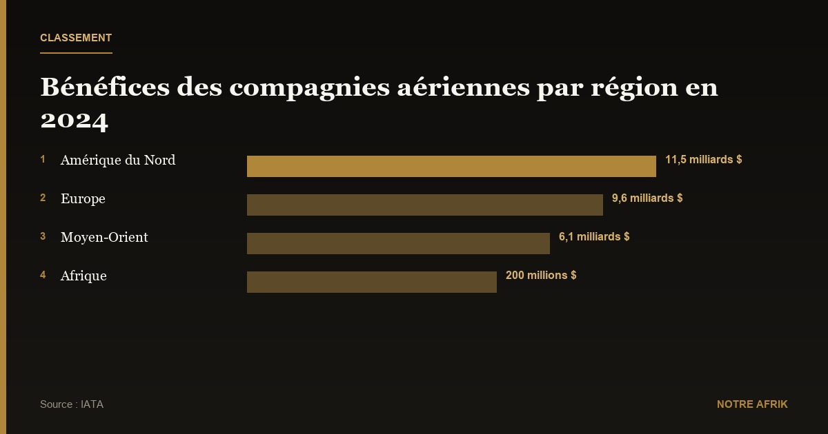 Économie : 200 millions de dollars de bénéfice pour les compagnies aériennes africaines en 2024