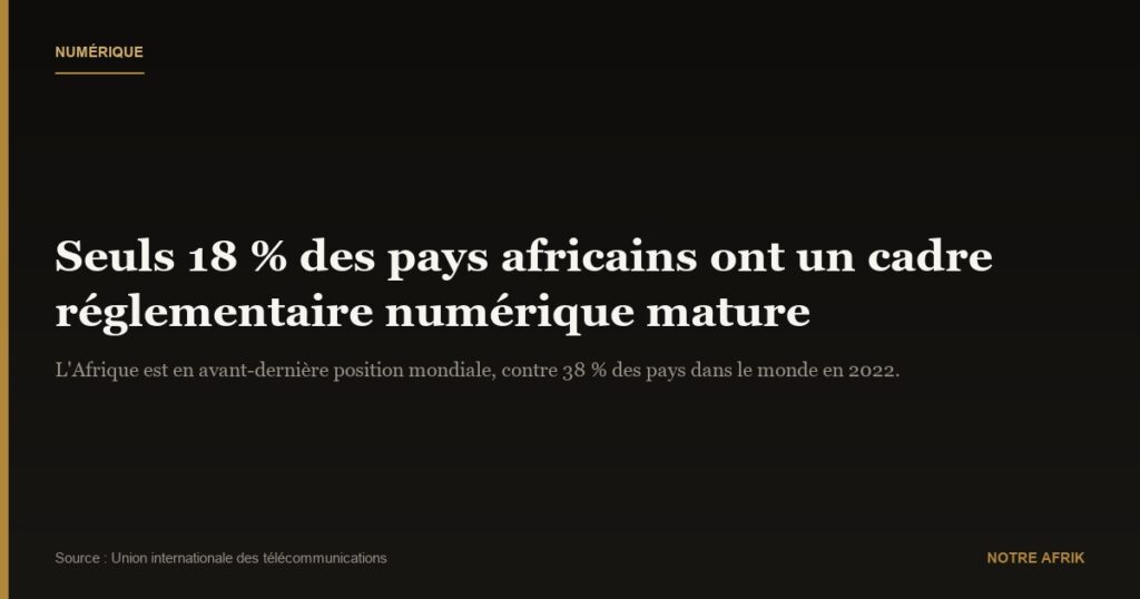Numérique : seulement 18 % des pays africains disposent d’un cadre juridique adéquat