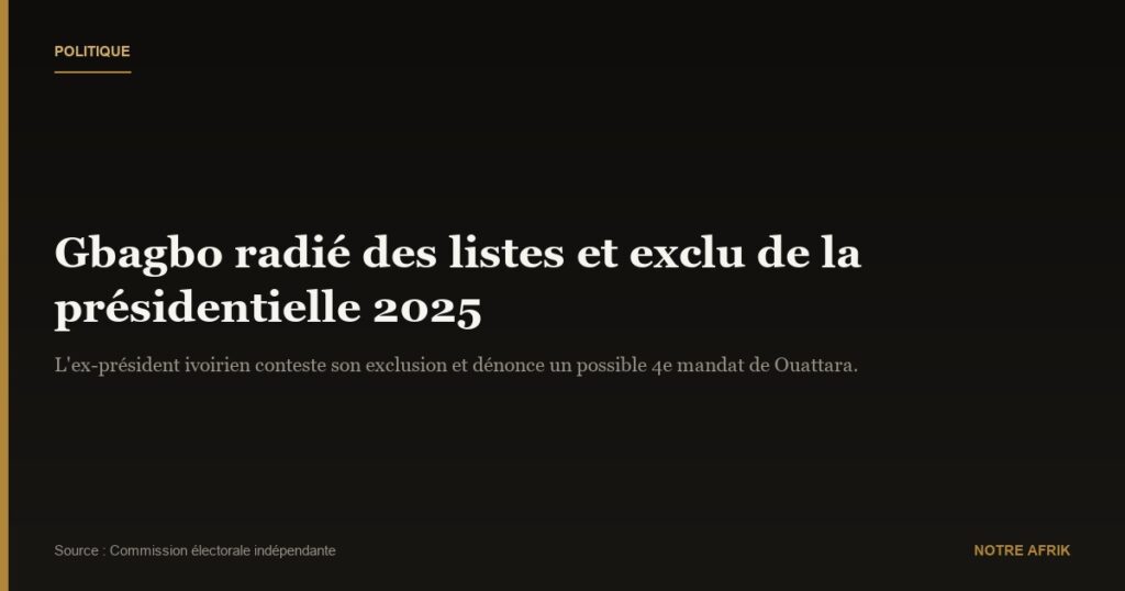 Côte d’Ivoire : Gbagbo conteste un éventuel quatrième mandat d'Alassane Ouattara