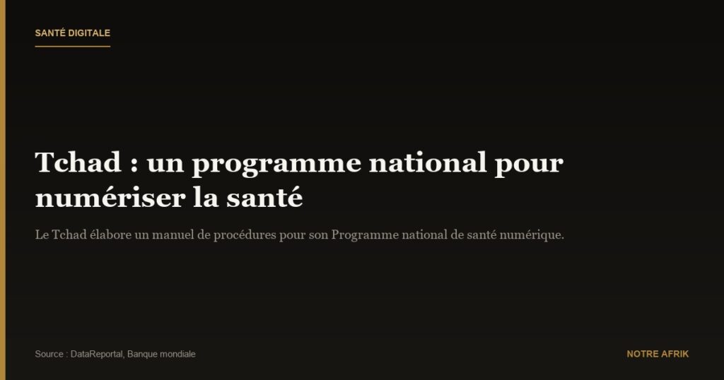 Tchad : vers un programme national de santé digitale